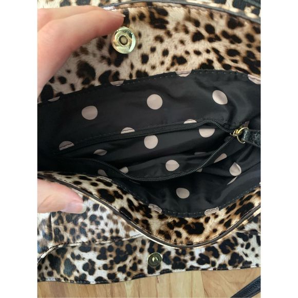 Ann Klein leopard print shoulder tote purse - Picture 5 of 5